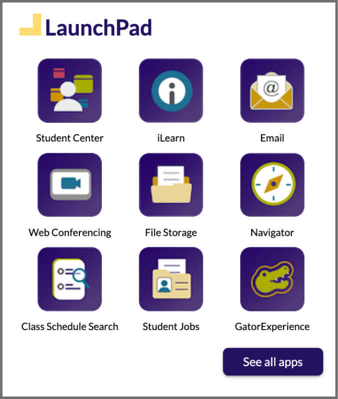 Student application icons
