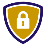 Purple & Gold Security Lock